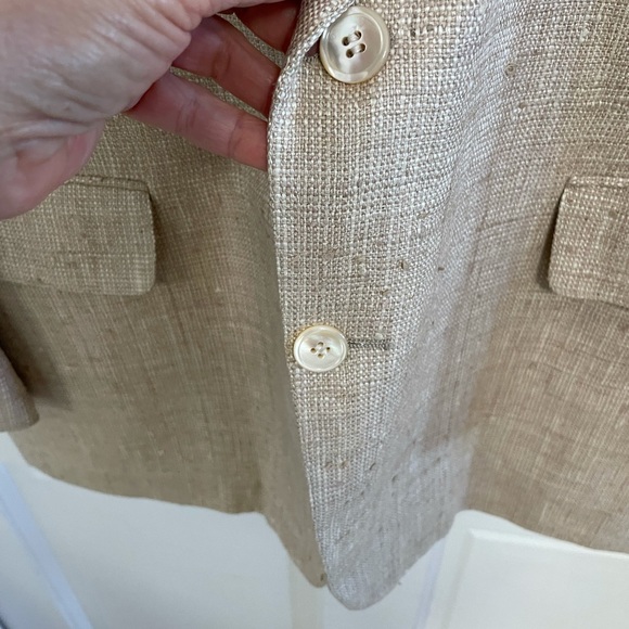 Saks Fifth Avenue Pure Silk Blazer Sz 46 Made in USA Perfect! - Picture 4 of 14